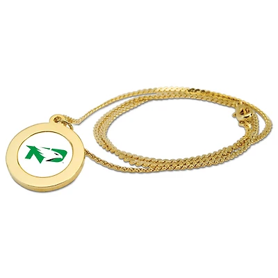Gold North Dakota Pendant Necklace