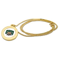 Gold Ohio Bobcats Pendant Necklace