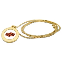 Gold Oklahoma State Cowboys Pendant Necklace