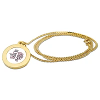 Gold Texas Southern Tigers Pendant Necklace
