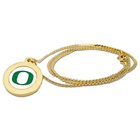 Gold Oregon Ducks Pendant Necklace