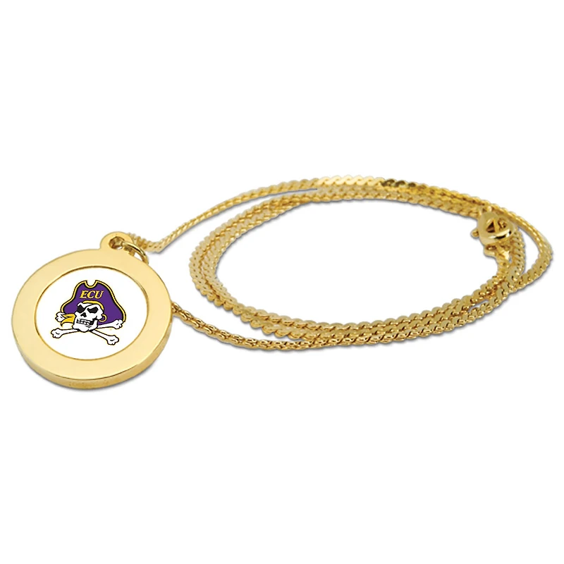 Gold ECU Pirates Pendant Necklace