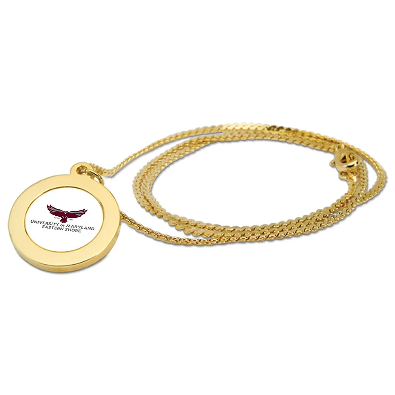 Gold Maryland Eastern Shore Hawks Pendant Necklace