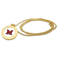 Gold Miami University RedHawks Pendant Necklace