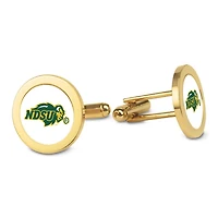 Gold NDSU Bison Cufflinks