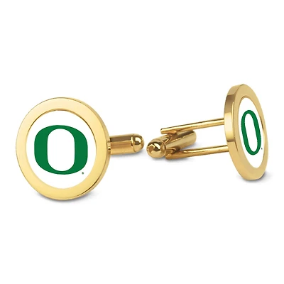 Gold Oregon Ducks Cufflinks