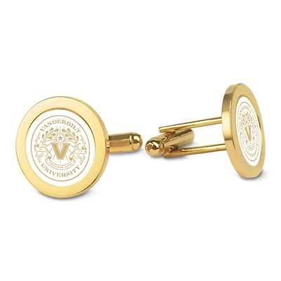 Gold Vanderbilt Commodores Cufflinks