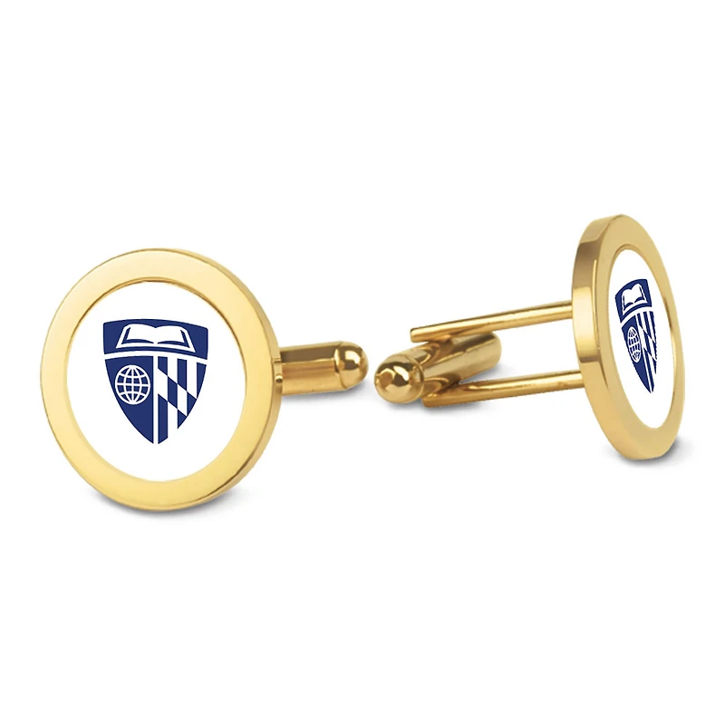 Gold Johns Hopkins Blue Jays Cufflinks