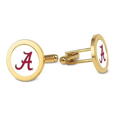 Gold Alabama Crimson Tide Cufflinks