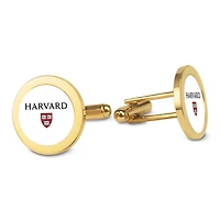 Gold Harvard Crimson Cufflinks