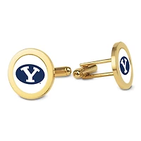 Gold BYU Cougars Cufflinks