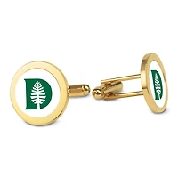 Gold Dartmouth Big Green Cufflinks