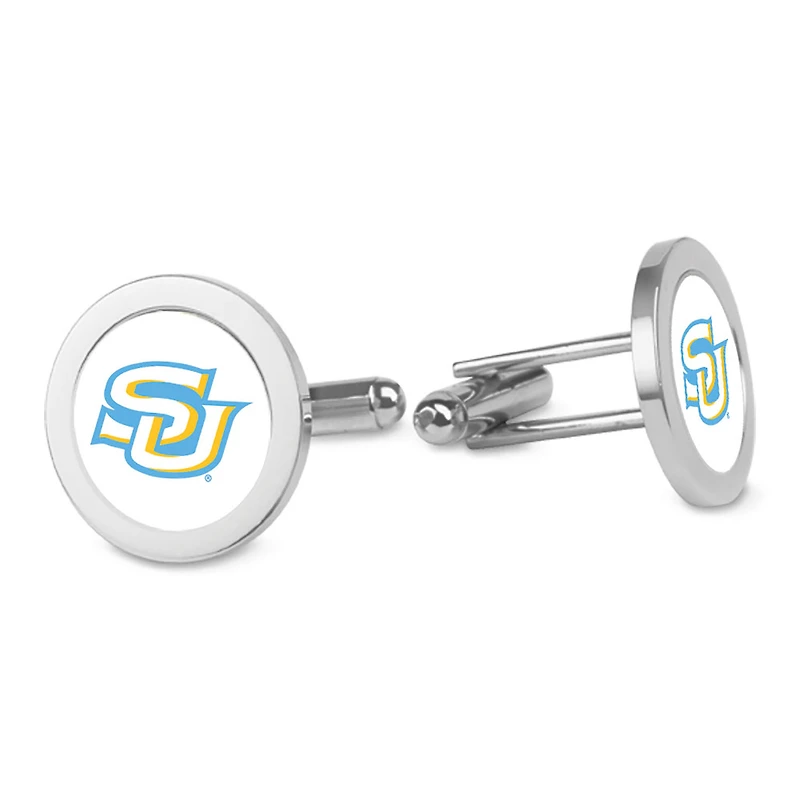 Silver Southern University Jaguars Cufflinks