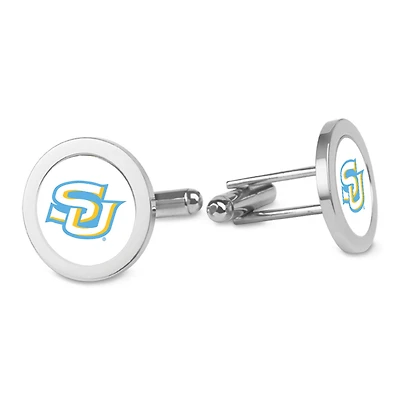Silver Southern University Jaguars Cufflinks
