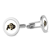Silver Colorado Buffaloes Cufflinks
