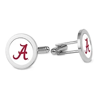 Silver Alabama Crimson Tide Cufflinks