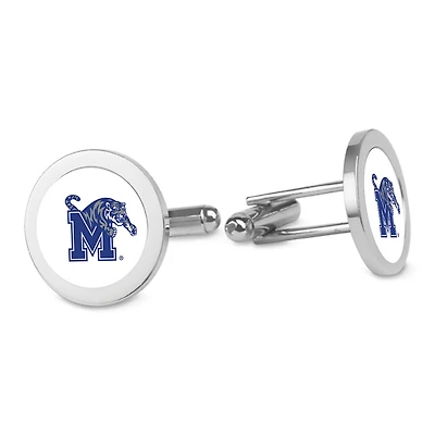 Silver Memphis Tigers Cufflinks