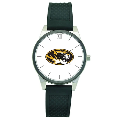 Women's Black Missouri Tigers Silicone Strap Wristwatch