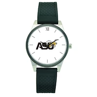 Women's Black Alabama State Hornets Silicone Strap Wristwatch