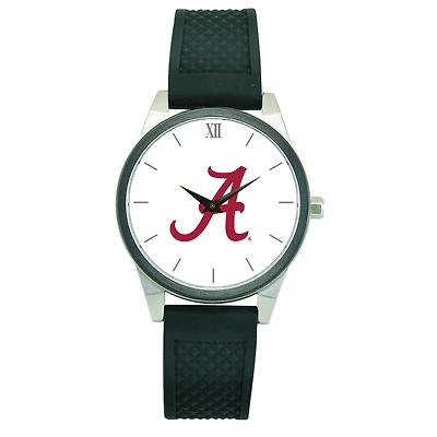 Women's Black Alabama Crimson Tide Silicone Strap Wristwatch
