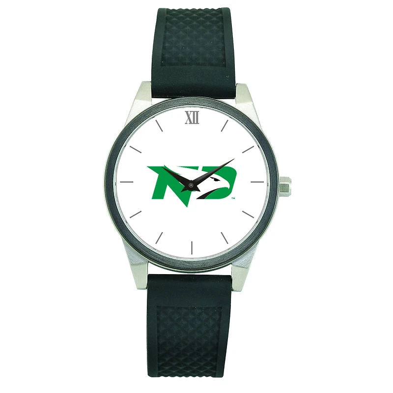 Women's Black North Dakota Silicone Strap Wristwatch
