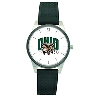 Women's Black Ohio Bobcats Silicone Strap Wristwatch