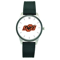 Women's Black Oklahoma State Cowboys Silicone Strap Wristwatch