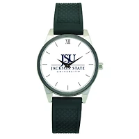 Women's Black Jackson State Tigers Silicone Strap Wristwatch