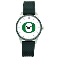 Women's Black Oregon Ducks Silicone Strap Wristwatch
