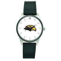 Women's Black Southern Miss Golden Eagles Silicone Strap Wristwatch