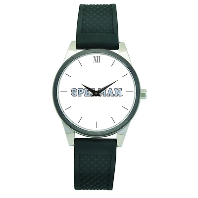 Women's Black Spelman College Jaguars Silicone Strap Wristwatch