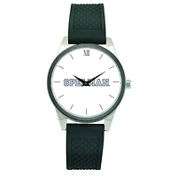 Women's Black Spelman College Jaguars Silicone Strap Wristwatch