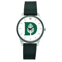 Women's Black Dartmouth Big Green Silicone Strap Wristwatch