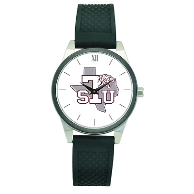 Women's Black Texas Southern Tigers Silicone Strap Wristwatch