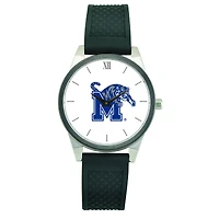 Women's Black Memphis Tigers Silicone Strap Wristwatch