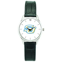 Women's Silver Southern University Jaguars Stainless Steel Watch with Leather Band