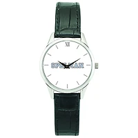 Women's Silver Spelman College Jaguars Stainless Steel Watch with Leather Band