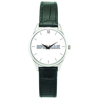 Women's Silver Spelman College Jaguars Stainless Steel Watch with Leather Band