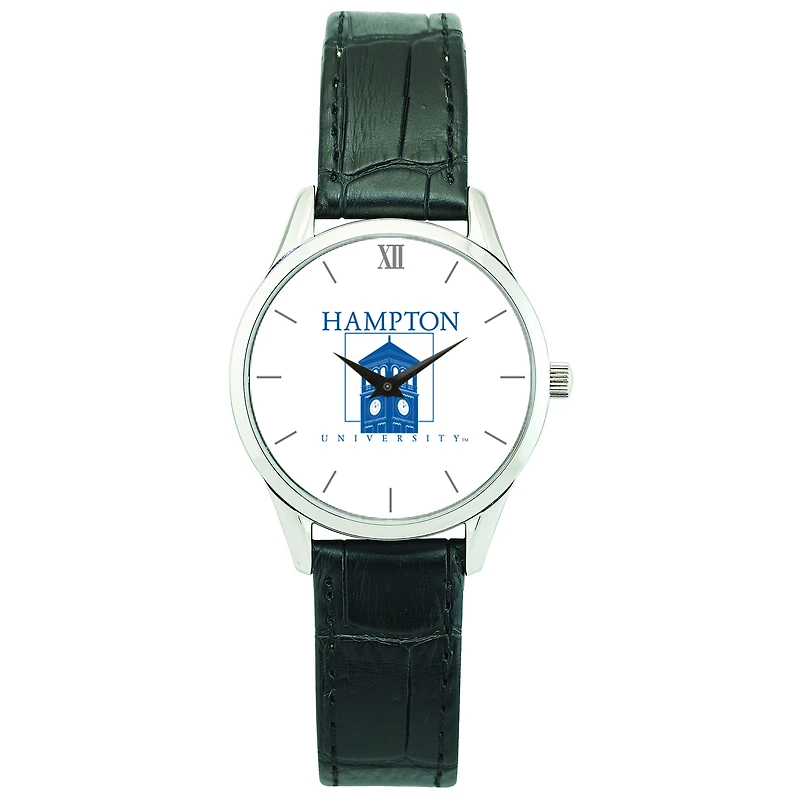 Women's Silver Hampton Pirates Stainless Steel Watch with Leather Band