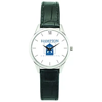Women's Silver Hampton Pirates Stainless Steel Watch with Leather Band