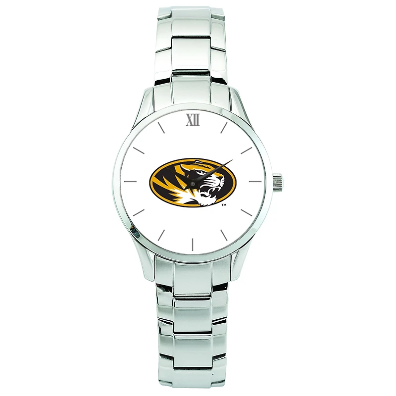Men's Silver Missouri Tigers Stainless Steel Wristwatch