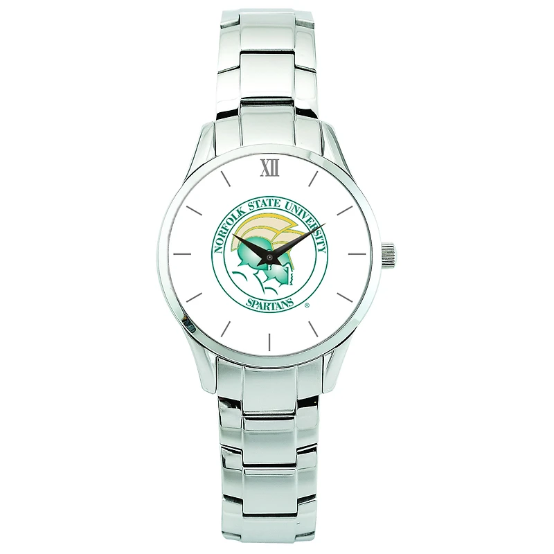 Men's Silver Norfolk State Spartans Stainless Steel Wristwatch