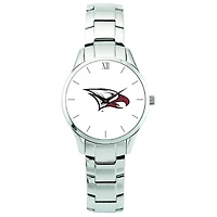 Men's Silver North Carolina Central Eagles Stainless Steel Wristwatch