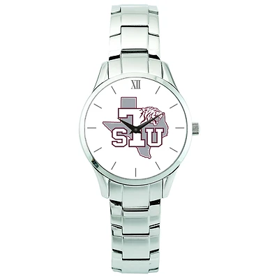 Men's Silver Texas Southern Tigers Stainless Steel Wristwatch
