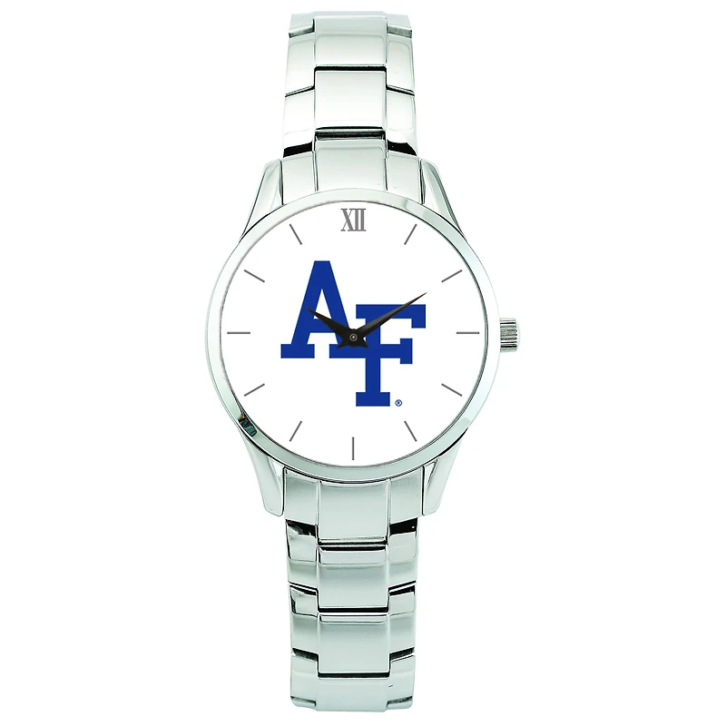 Men's Silver Air Force Falcons Stainless Steel Wristwatch