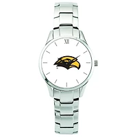 Men's Silver Southern Miss Golden Eagles Stainless Steel Wristwatch