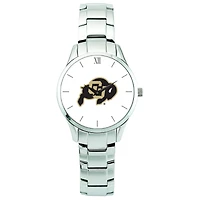 Men's Silver Colorado Buffaloes Stainless Steel Wristwatch