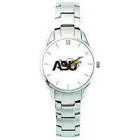 Men's Silver Alabama State Hornets Stainless Steel Wristwatch