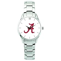 Men's Silver Alabama Crimson Tide Stainless Steel Wristwatch