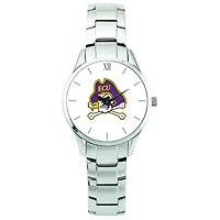 Men's Silver ECU Pirates Stainless Steel Wristwatch